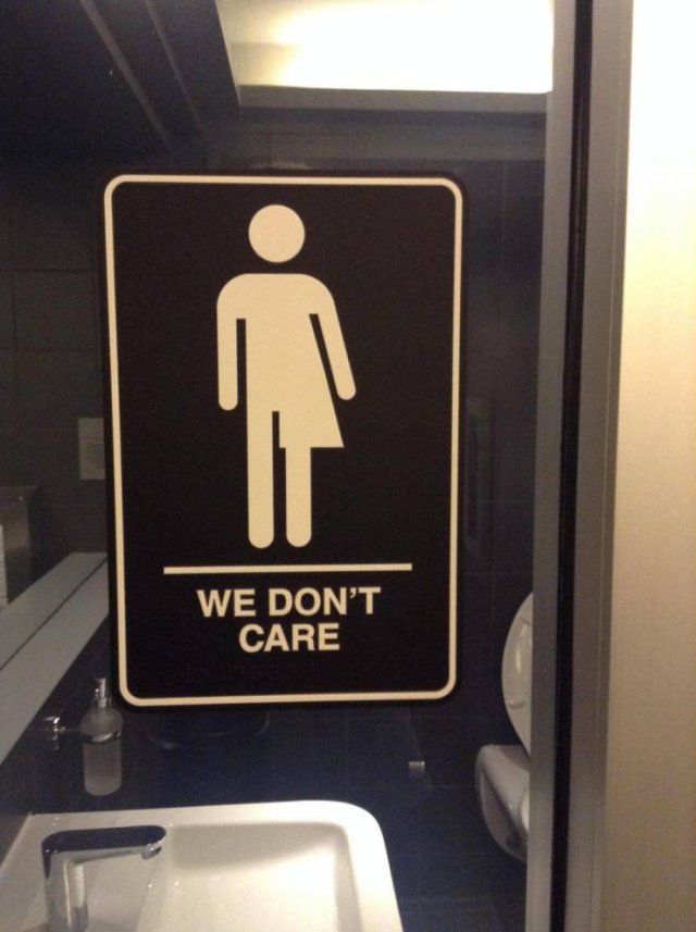 transgender and toilets - 3. We Don'T Care