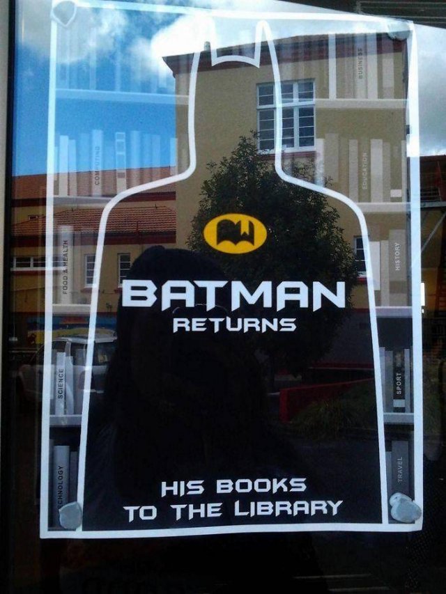 batman returns his book to the library - Chnology Science Food & Health on Roo To The Library His Books Returns Batman Business Travel Sport History