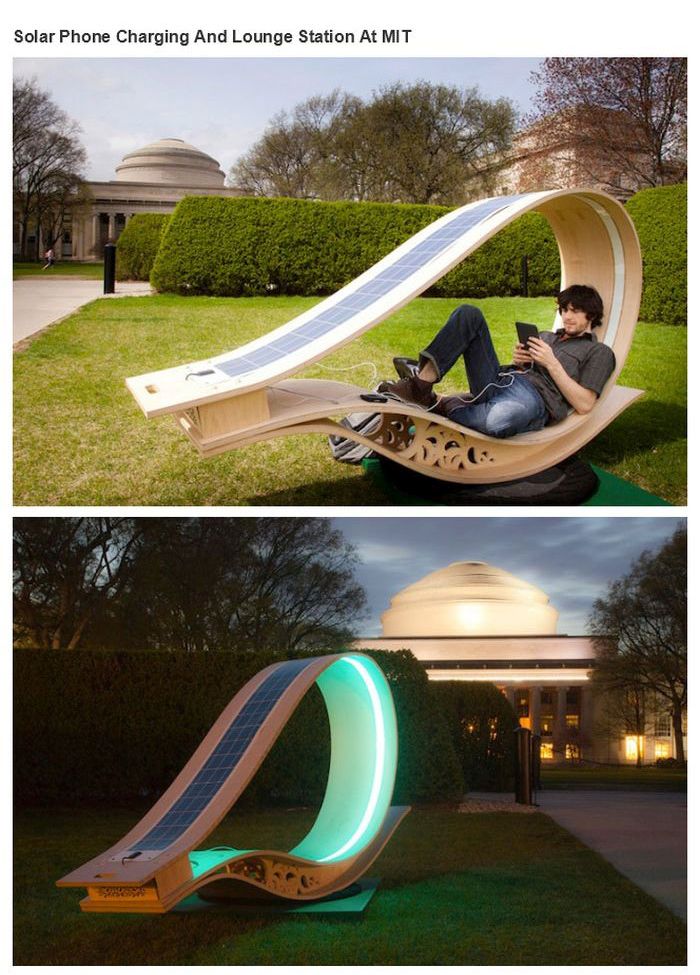 soft rocker - Solar Phone Charging And Lounge Station At Mit Si