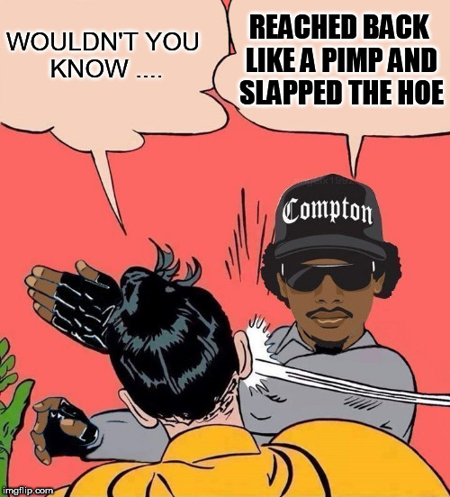 boyz in the hood meme - Wouldn'T You Know .... Reached Back A Pimp And Slapped The Hoe Compton imgflip.com