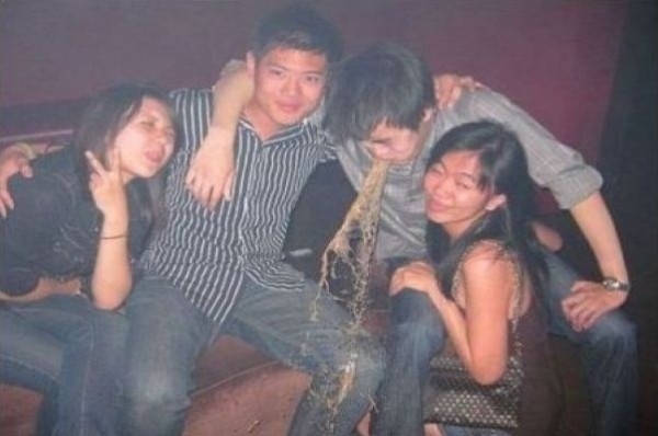 drunk asian girl