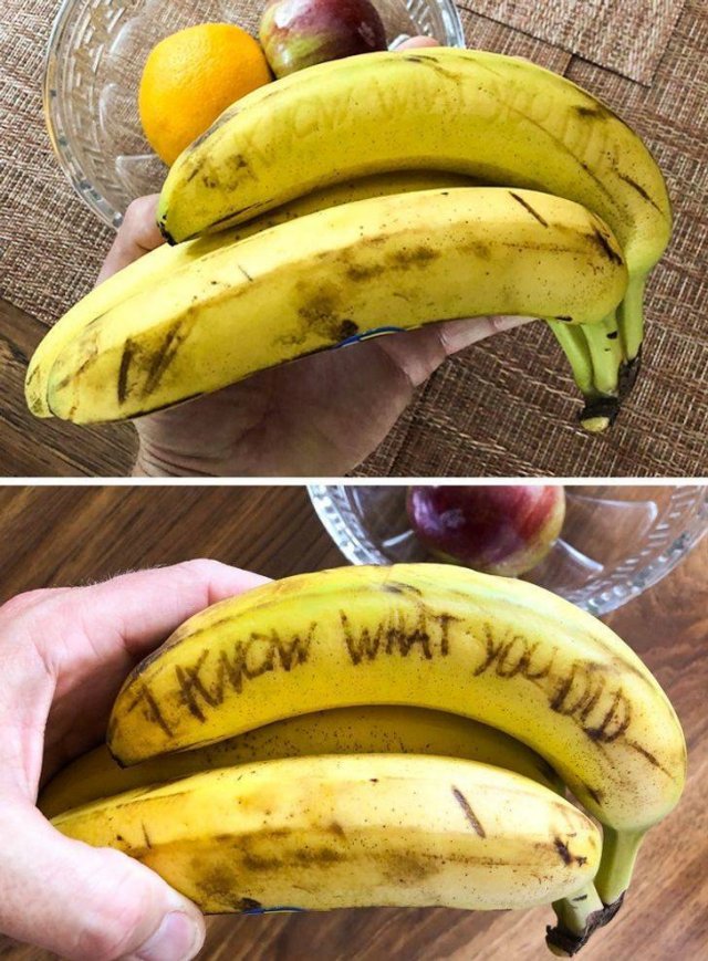 writing messages in bananas - Www What You Dd