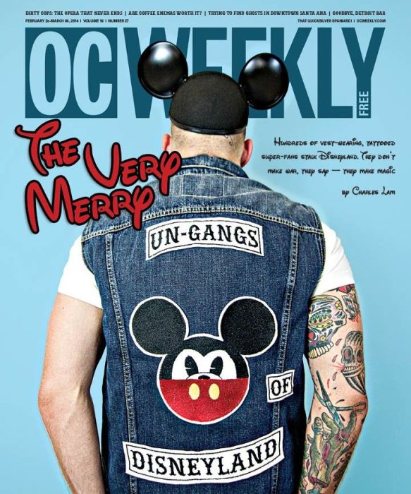 un-gangs of disneyland jean jacket biker mickey mouse