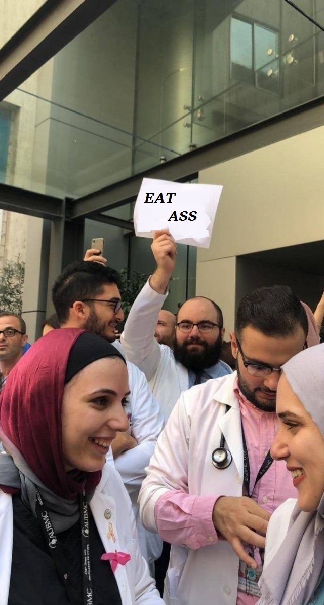 doctor protest funny - Aubmc Our Aubm Bmc Eat Ass