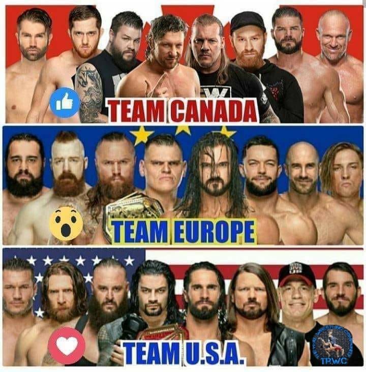 wrestler - Team Canada Team Europe Steam U.S.A. Tbmc