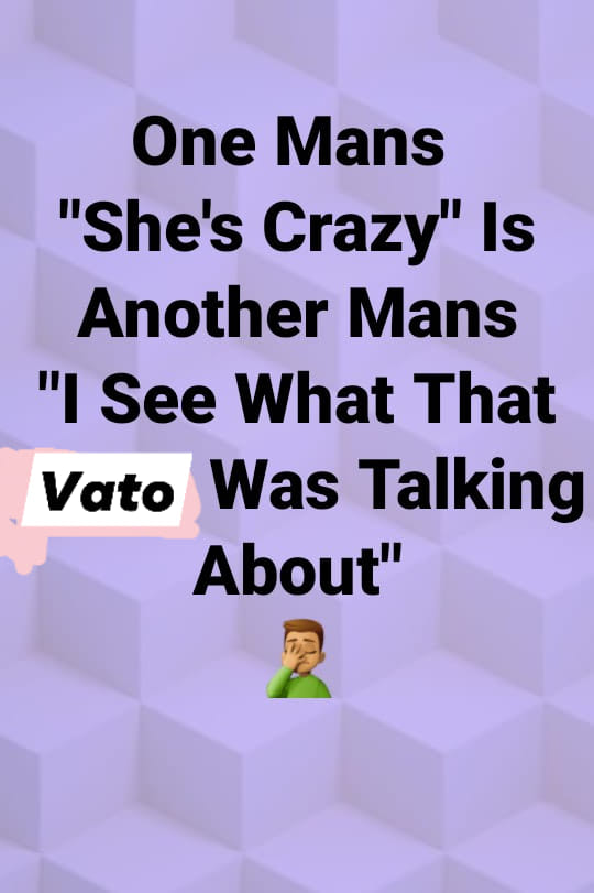detournement - One Mans "She's Crazy" Is Another Mans "I See What That Vato Was Talking About"