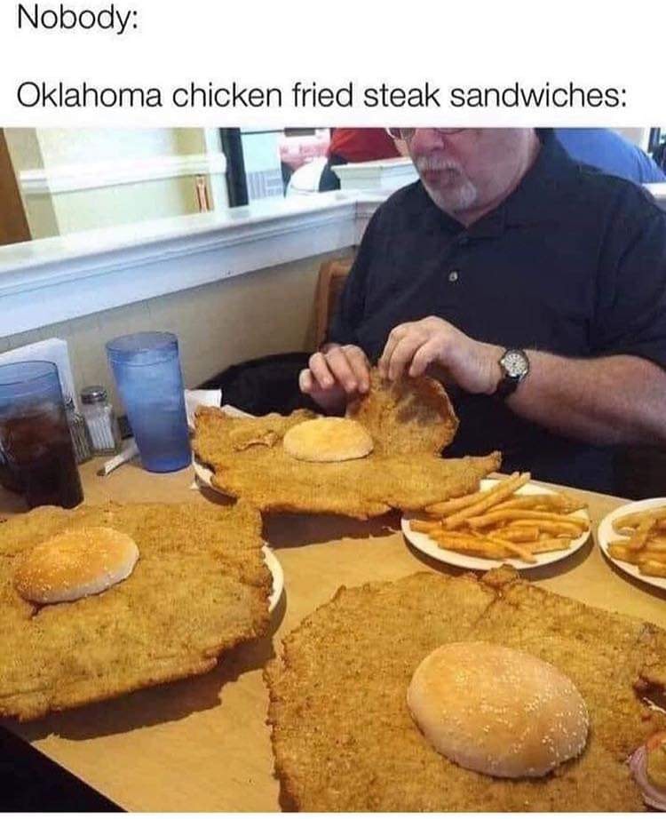 oklahoma chicken fried steak sandwich - Nobody Oklahoma chicken fried steak sandwiches