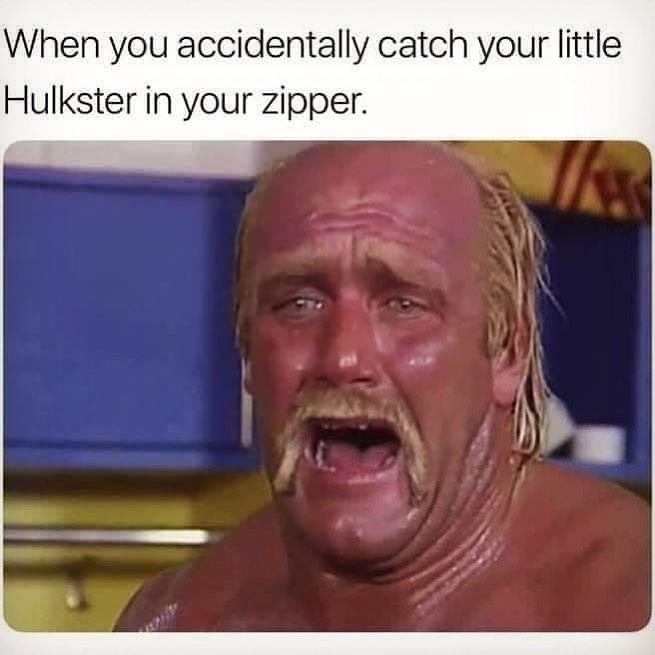 ugly boy memes - When you accidentally catch your little Hulkster in your zipper.