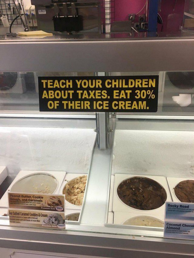 dairy product - Teach Your Children About Taxes. Eat 30% Of Their Ice Cream. Peanut Butter, Cookie Dough, and Caramels Rocky Road Premio Sea Salted Caramel Cookies & Cream Coconut Choco! Almond