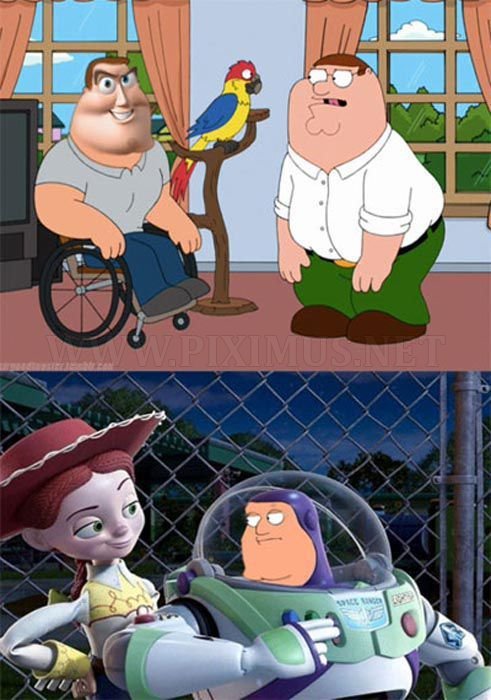 toy story family guy - Piximus.Net