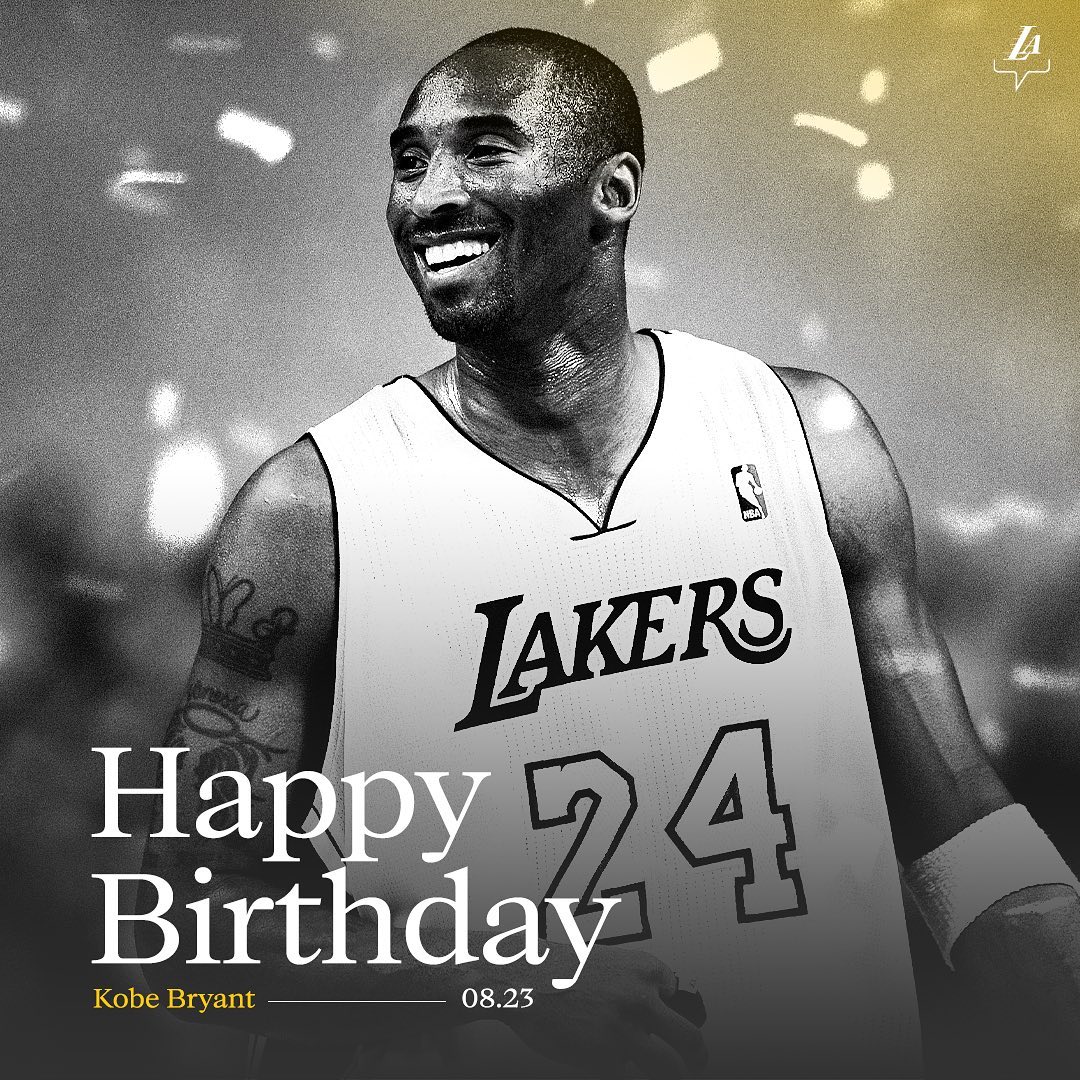 lakers - Lakers Happy 24 Birthday Kobe Bryant 08.23
