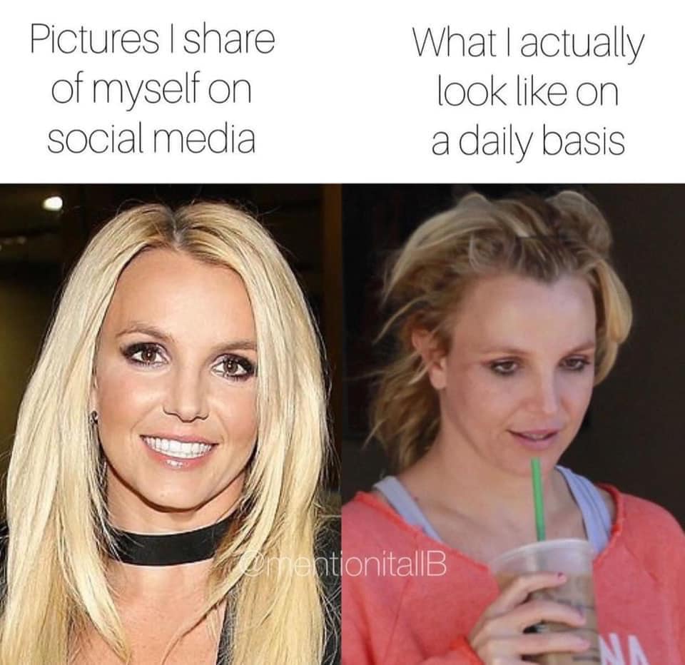 britney spears - Pictures I of myself on social media What I actually look on a daily basis mentionitallB