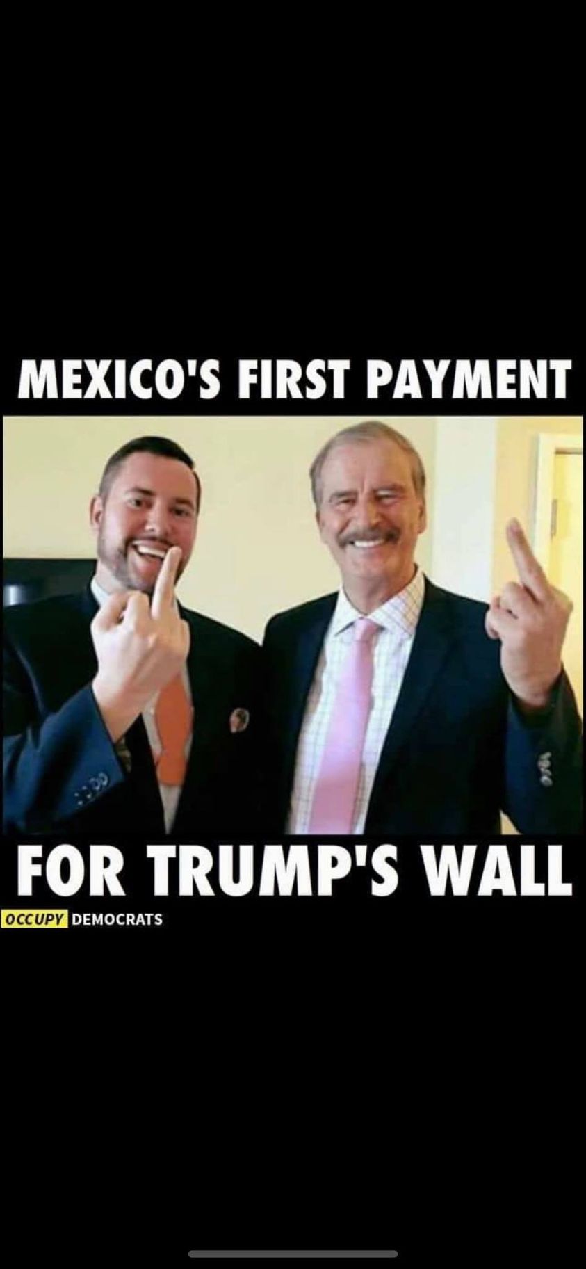 photo caption - Mexico'S First Payment 1 Seso For Trump'S Wall Occupy Democrats