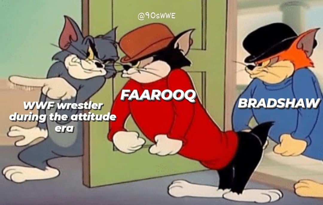 florence hurricane meme - Bradshaw Faarooq Wwf wrestler during the attitude era