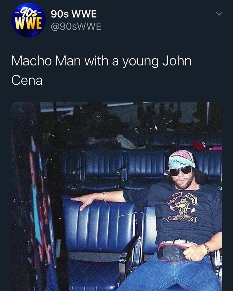 car - 90s 90s Wwe Wwe Macho Man with a young John Cena Tm