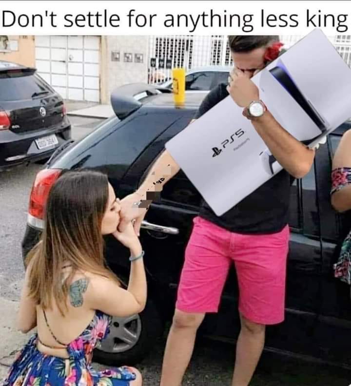 girl propose to guy meme - Don't settle for anything less king Lpss