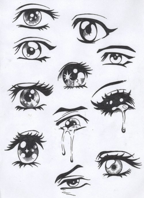 anime eye drawings