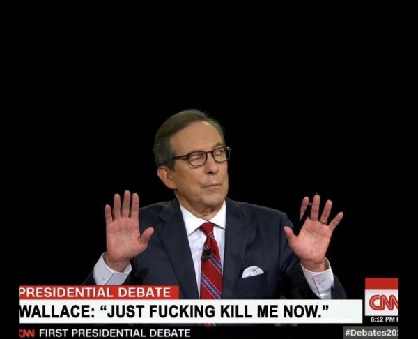 Joe Biden - Cm Presidential Debate Wallace "Just Fucking Kill Me Now." Cnn First Presidential Debate