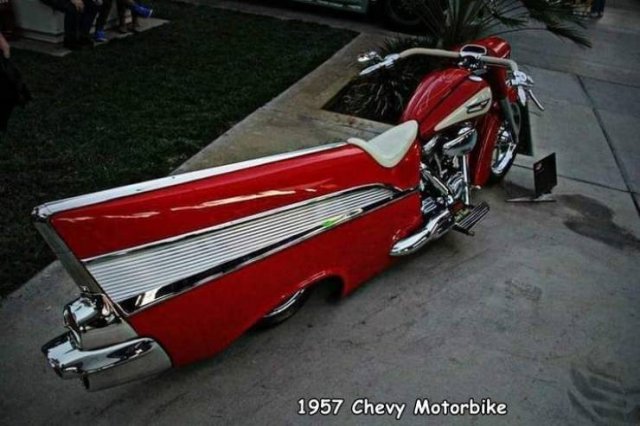 cadillac bike - 1957 Chevy Motorbike