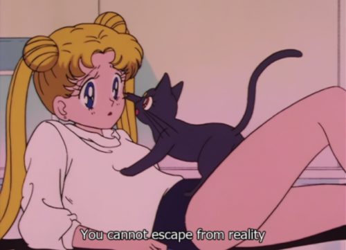 anime aesthetic quotes sailor moon - You cannot escape from reality