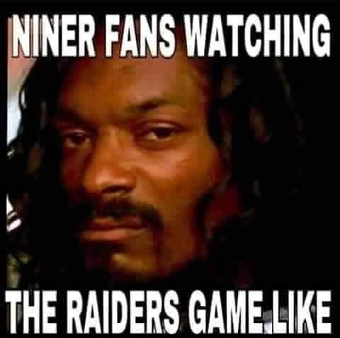 sek - Niner Fans Watching The Raiders Game.