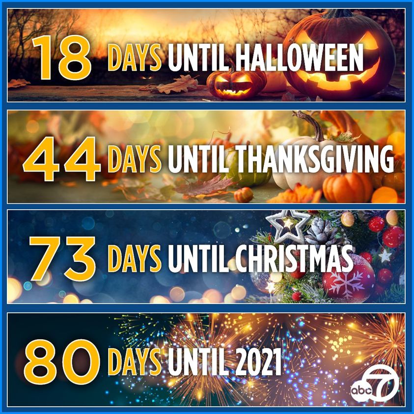 eye on la - 18 Days Until Halloween 44 Days Until Thanksgiving 73 Days Untilchristmas 80 Days Until 2021 abc