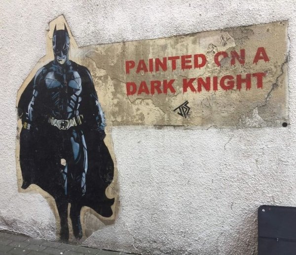 street art - Painted On A Dark Knight