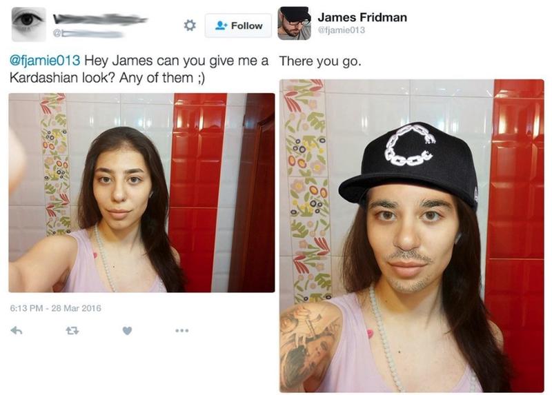 james fridman - James Fridman Hey James can you give me a There you go. Kardashian look? Any of them