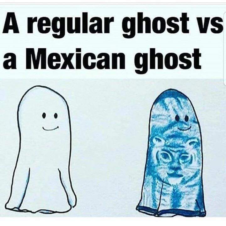 tcras - A regular ghost vs a Mexican ghost