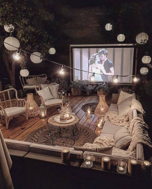 backyard cinema design