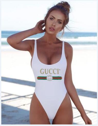 high cut one piece swimsuit - Gucci