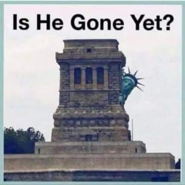 statue of liberty - Is He Gone Yet?