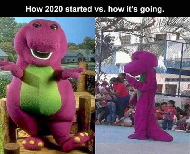 How 2020 started vs. how it's going.