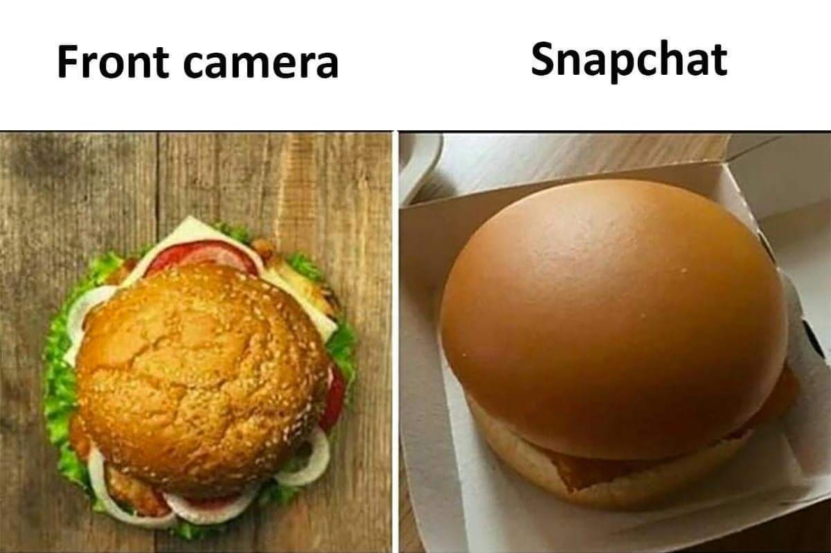 front camera memes - Front camera Snapchat