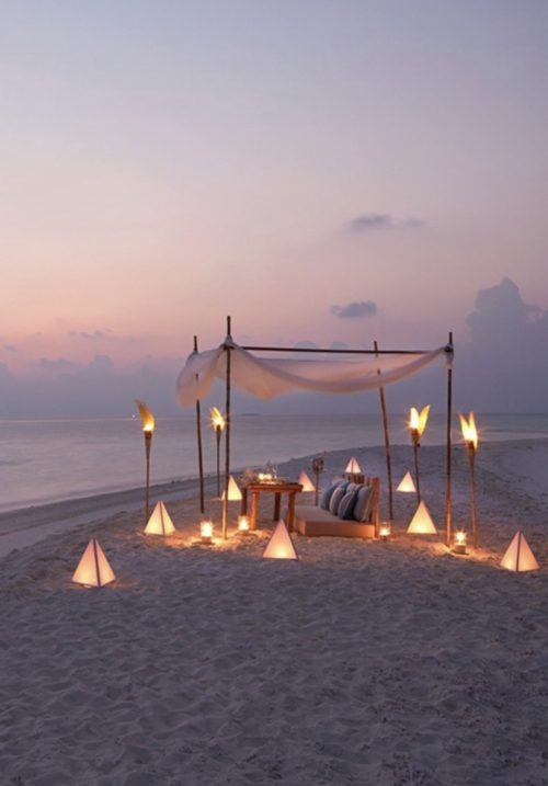 romantic beach aesthetic
