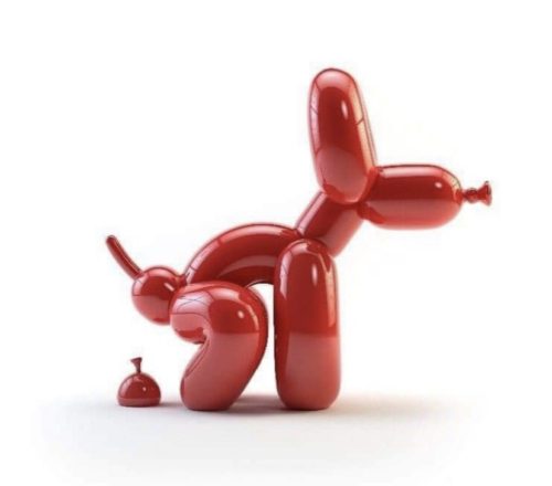 balloon dog sculpture