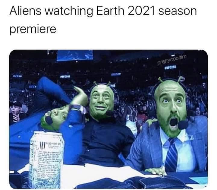 people in quarantine watching their bird feeders - Aliens watching Earth 2021 season premiere prettycooltim De