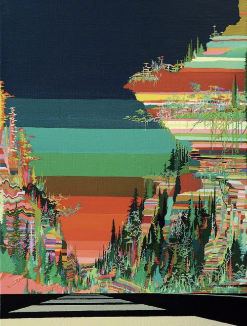 trippy painting landscapes