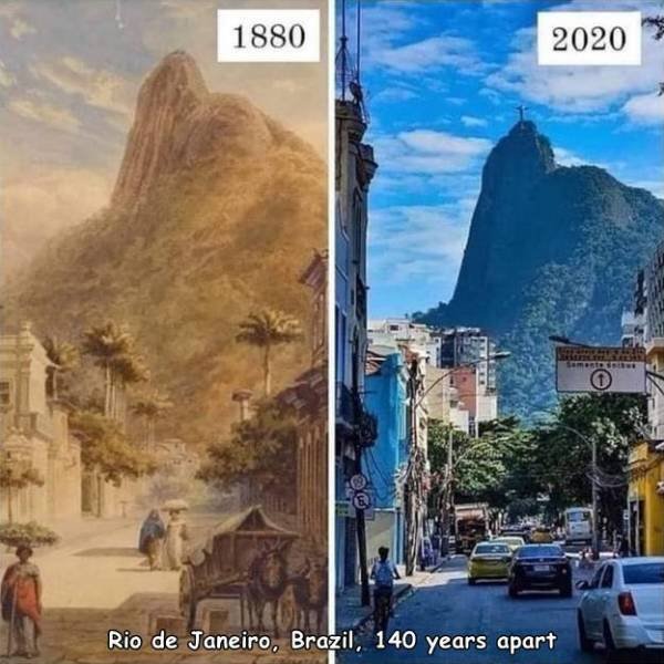 Rio de Janeiro - 1880 2020 Rio de Janeiro, Brazil, 140 years apart