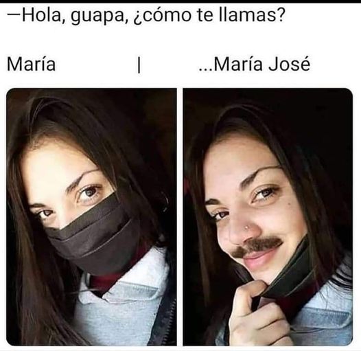 girl with mustache meme