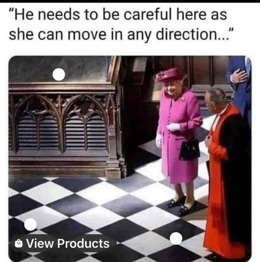 careful she can move in any direction - "He needs to be careful here as she can move in any direction..." e View Products