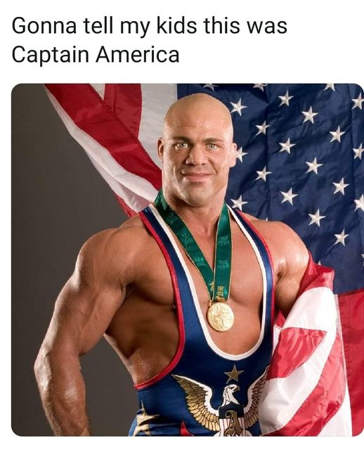 kurt angle olympic medal - Gonna tell my kids this was Captain America 133