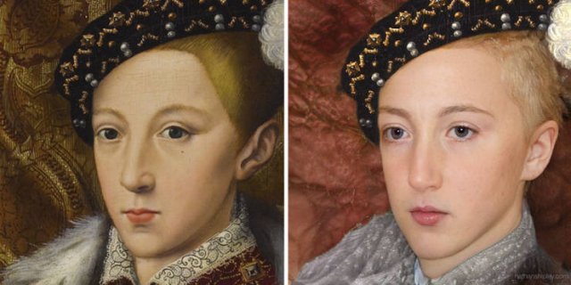 historical figures recreated from painting