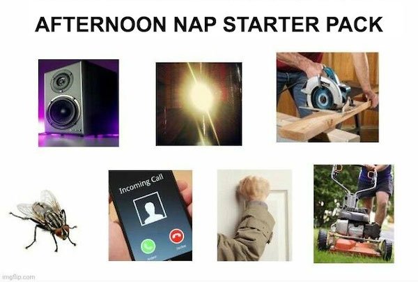 afternoon nap starter pack - Afternoon Nap Starter Pack Incoming call moticon