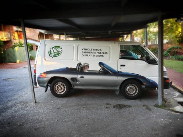 funny illusion car paint jobs - Yes Vehicle Wraps Banners & Posters Display Systems Leupo Can