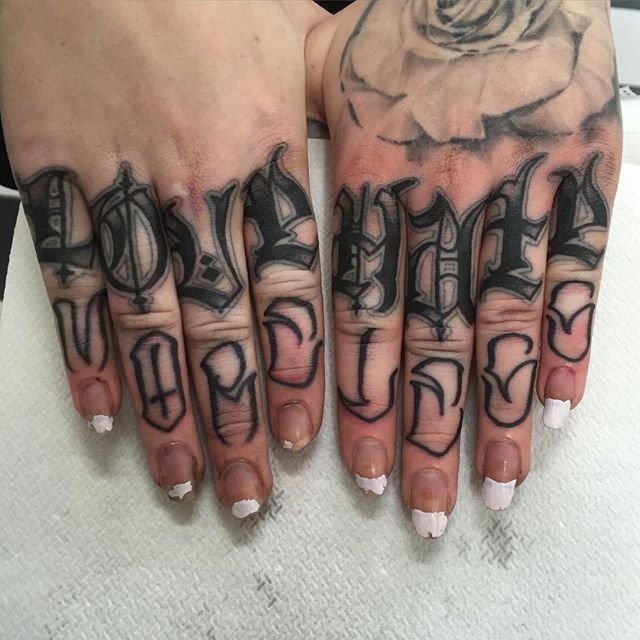 cholo hand tattoos - 0