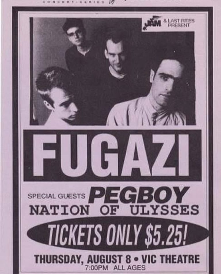 roommate movie - & Last Rites Present Fugazi Special Guests Pegboy Nation Of Ulysses Tickets Only $5.25 Thursday, August 8. Vic Theatre Pm All Ages