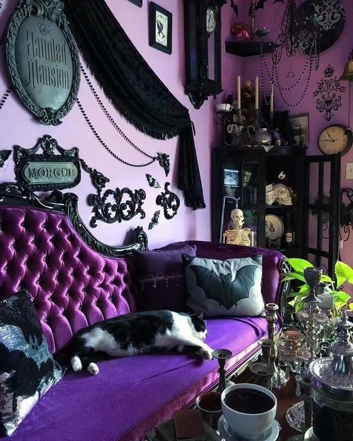 gothic purple room