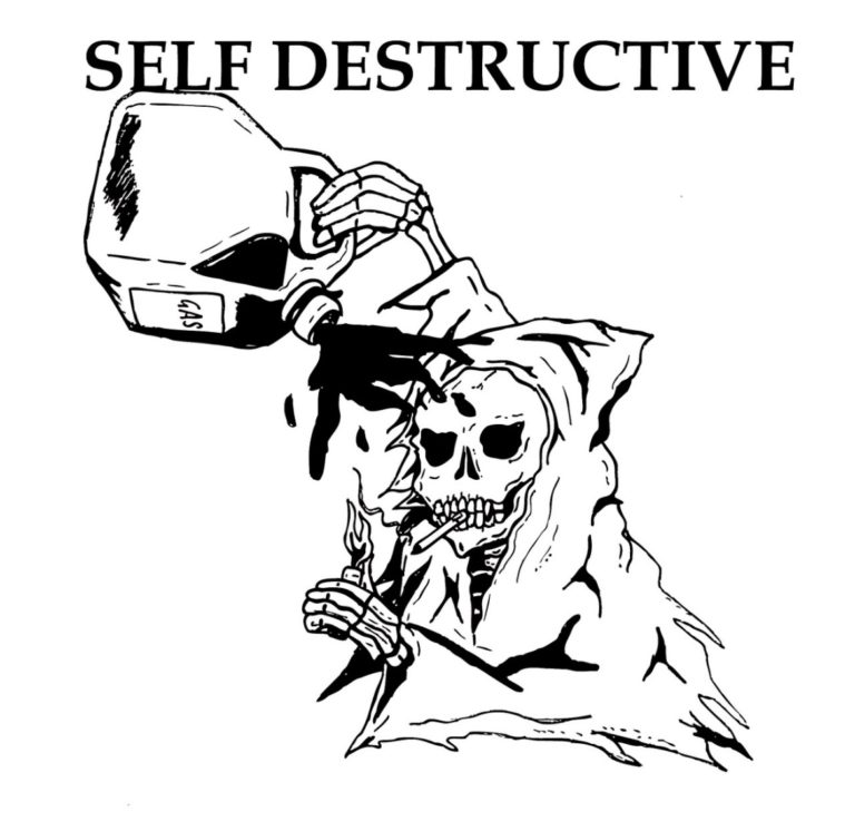 self destructive drawing - Self Destructive Gas