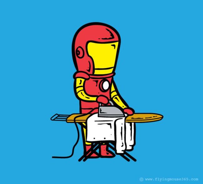 if superheroes had part time jobs -